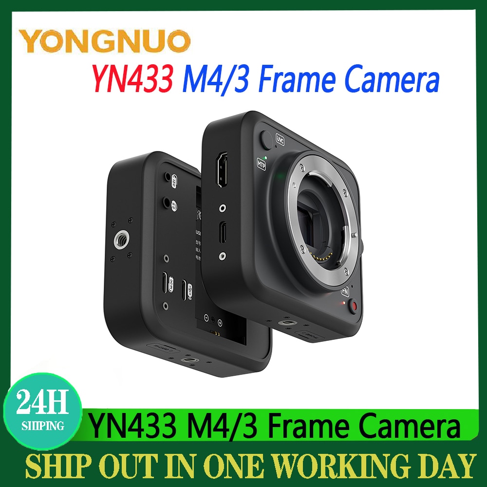 Yongnuo Ʈ HD ī޶, USB ī޶ ü ,  ȸ , Ȱ Ʈ ī޶, 20 ްȼ, YN433 M4/3